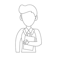 Businessman avatar cartoon