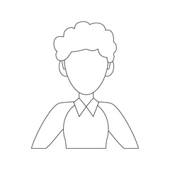 Business woman avatar cartoon