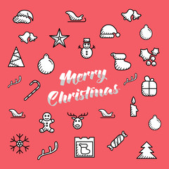 Merry Christmas - icon set