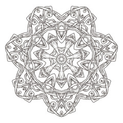 Fototapeta premium Mandala. Abstract decorative background. Islam, Arabic, oriental, indian, ottoman, yoga motifs.
