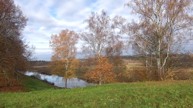 October day by the river Sorot. Trigorskoye, Pushkin Mountains