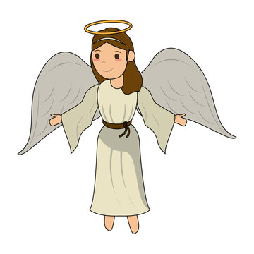 Beautiful angel cartoon