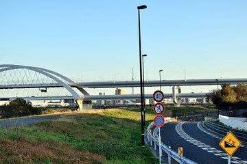荒川河川敷 スカイツリー