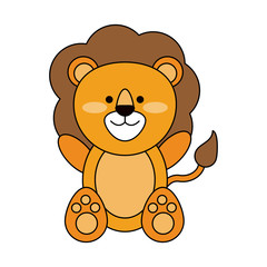 Cute lion cartoon