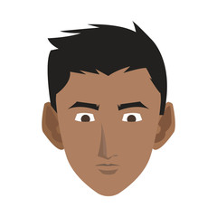 Young man cartoon icon vector illustration graphic design