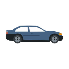 Obraz na płótnie Canvas Sedan car vehicle icon vector illustration graphic design