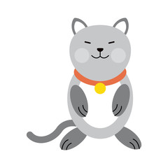 Cute monkey cartoon icon vector illustration graphic design