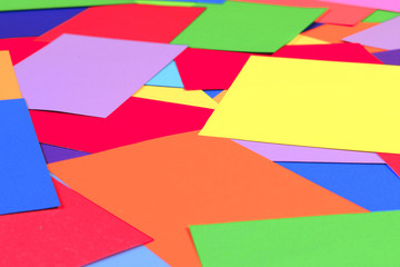 Textures, colorful pieces of paper