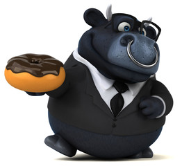 Black bull - 3D Illustration