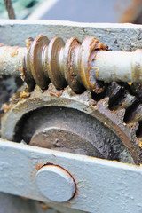 old gear in the lift mechanism