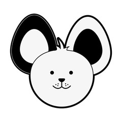 Cute mouse cartoon icon vector illustration graphic design