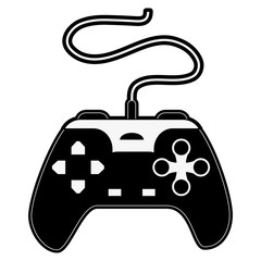 Gamepad console controller icon vector illustration graphic design