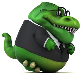Fun Trex - 3D Illustration © Julien Tromeur
