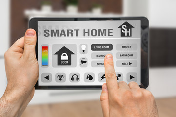 Tablet with remote smart home control system