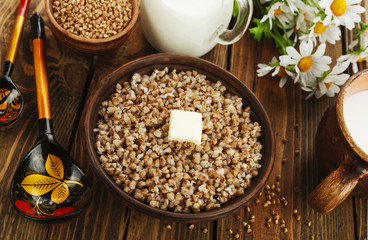 Buckwheat porridge with butter