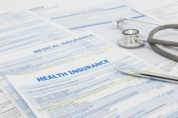 Medical insurance application and legal contract