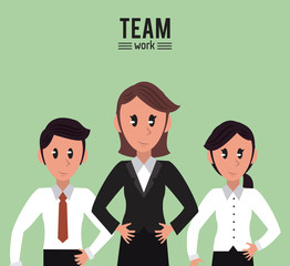 Fototapeta premium Business teamwork cartoon vector illustration graphic design