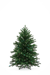 Christmas tree on white background. 3D Render