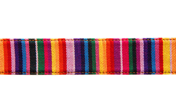 colored belt isolated