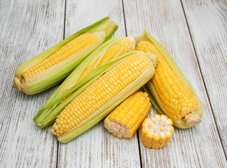 Fresh corn on the cob