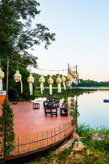 Landscape view of Mae Jok Luang reservoir