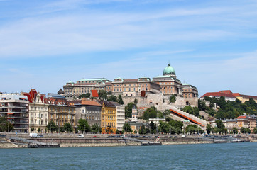 Royal castle on Danube River Budapest