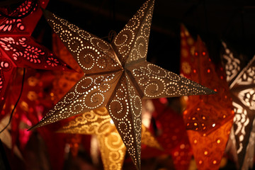 Star lanterns / A background of star lanterns
