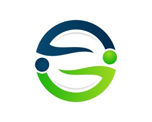 Fototapeta premium Abstract People Cooperation