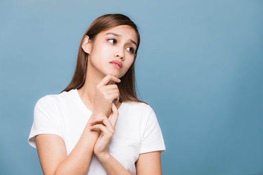 Depressed young woman.