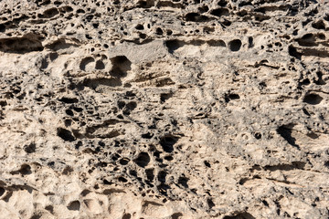 Closeup of bright basalt Stone, natural stone background