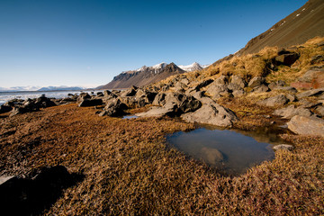 Fototapeta na wymiar Beautiful mountain view in Iceland.