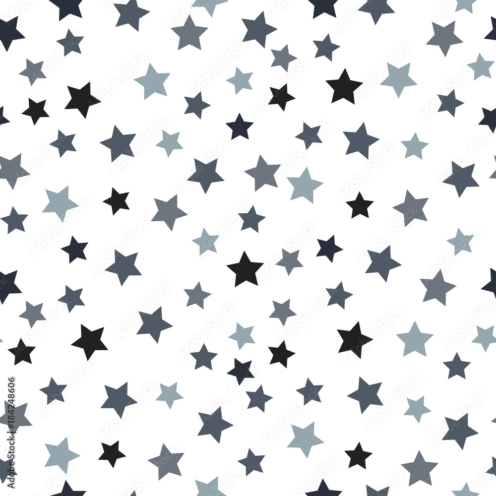 Poster star seamless pattern. modern colorful background. chaotic elements. abstract geometric shape textur