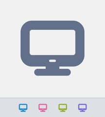 Widescreen TV Set - Ants Icons . A professional, pixel-aligned icon. 
