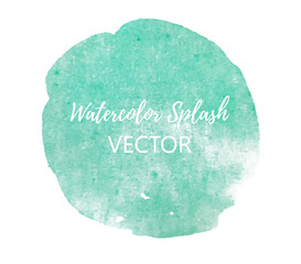 Blue watercolor splash vector