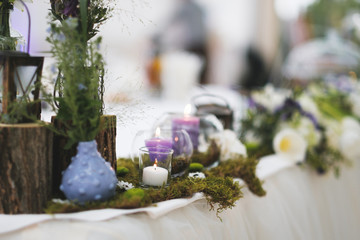 Wedding decoration with flowers