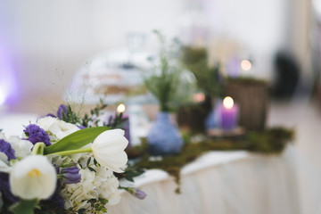 Wedding decoration with flowers