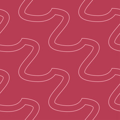 Red geometric print. Seamless pattern