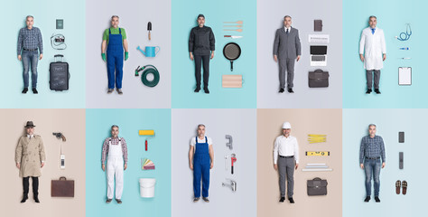 Lifelike human dolls collection