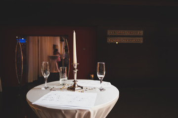 Wedding decoration with flowers