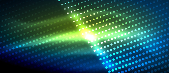 Fototapeta premium Neon light effects, particles