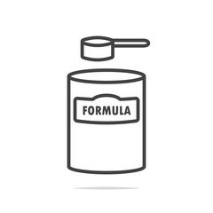 Baby formula icon vector