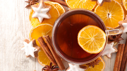 christmas tea or mulled wine