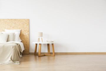 Small table with lamp