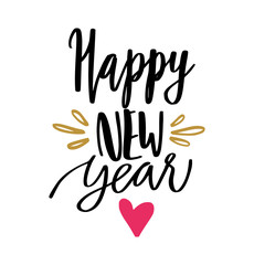 Happy new year calligraphy