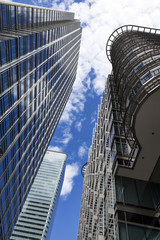 Fototapeta na wymiar Modern office glass skyscraper in London England UK