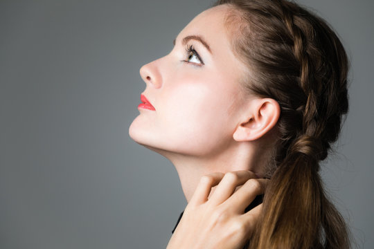 Portrait of attractive woman.