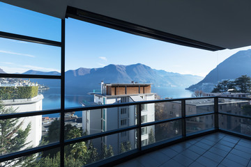 Terrace on Lugano Lake