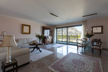 Living and view on lake