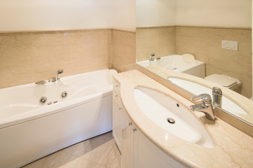Elegant marble bathroom