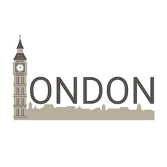 Banner of London city.